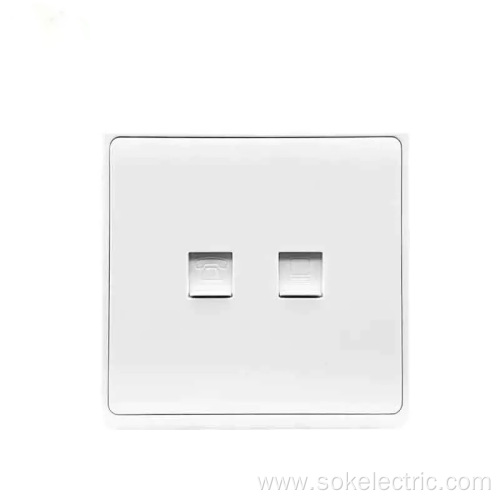 RJ11 TEL Outlet and RJ45 LAN Socket Outlets